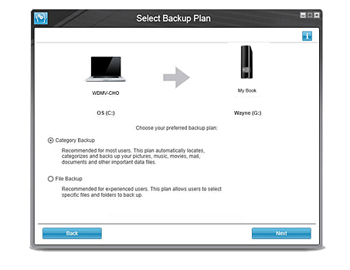 How do you want to back up?