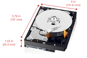 WD AV-GP Dimensions