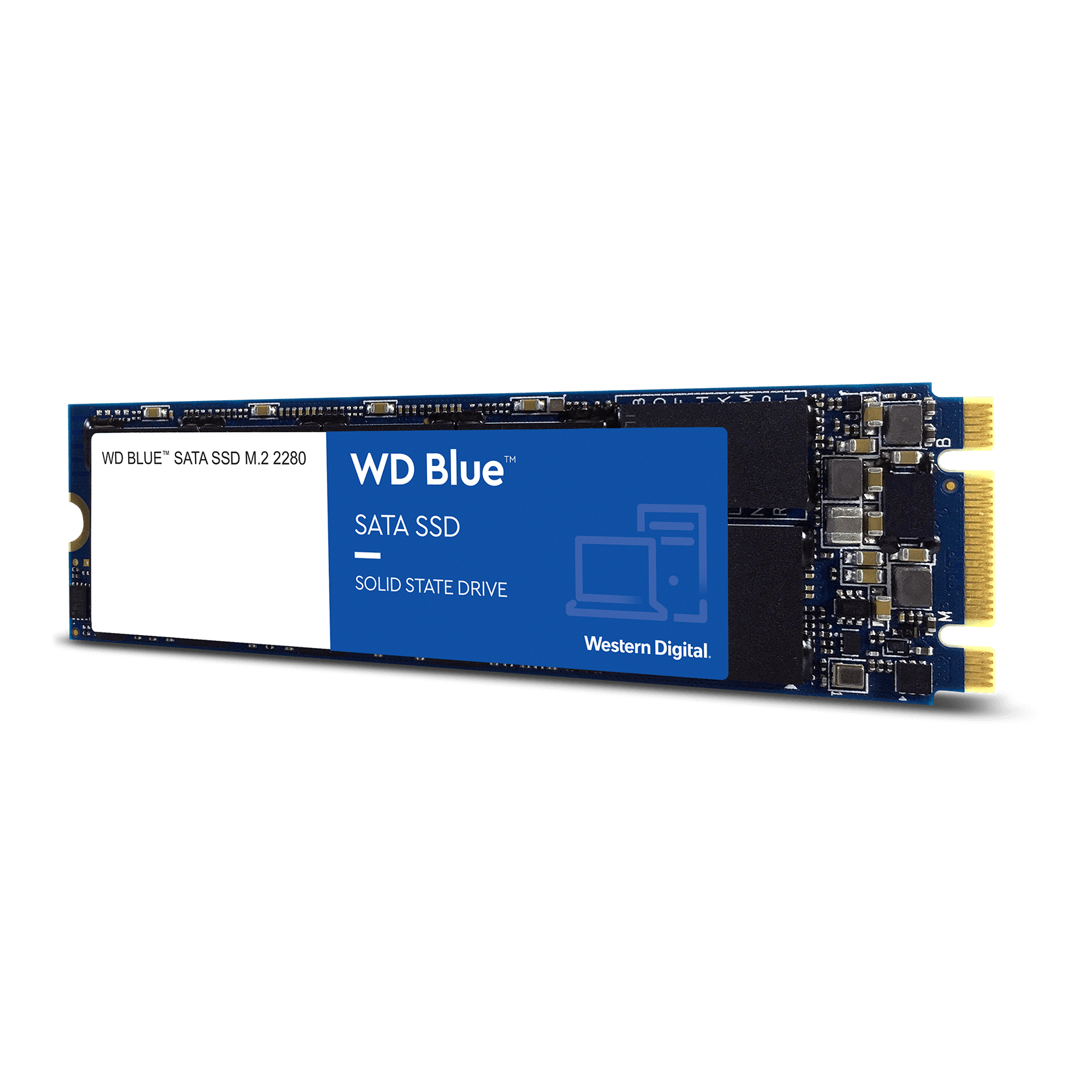 WD Blue SATA SSD M.2 2280 Left