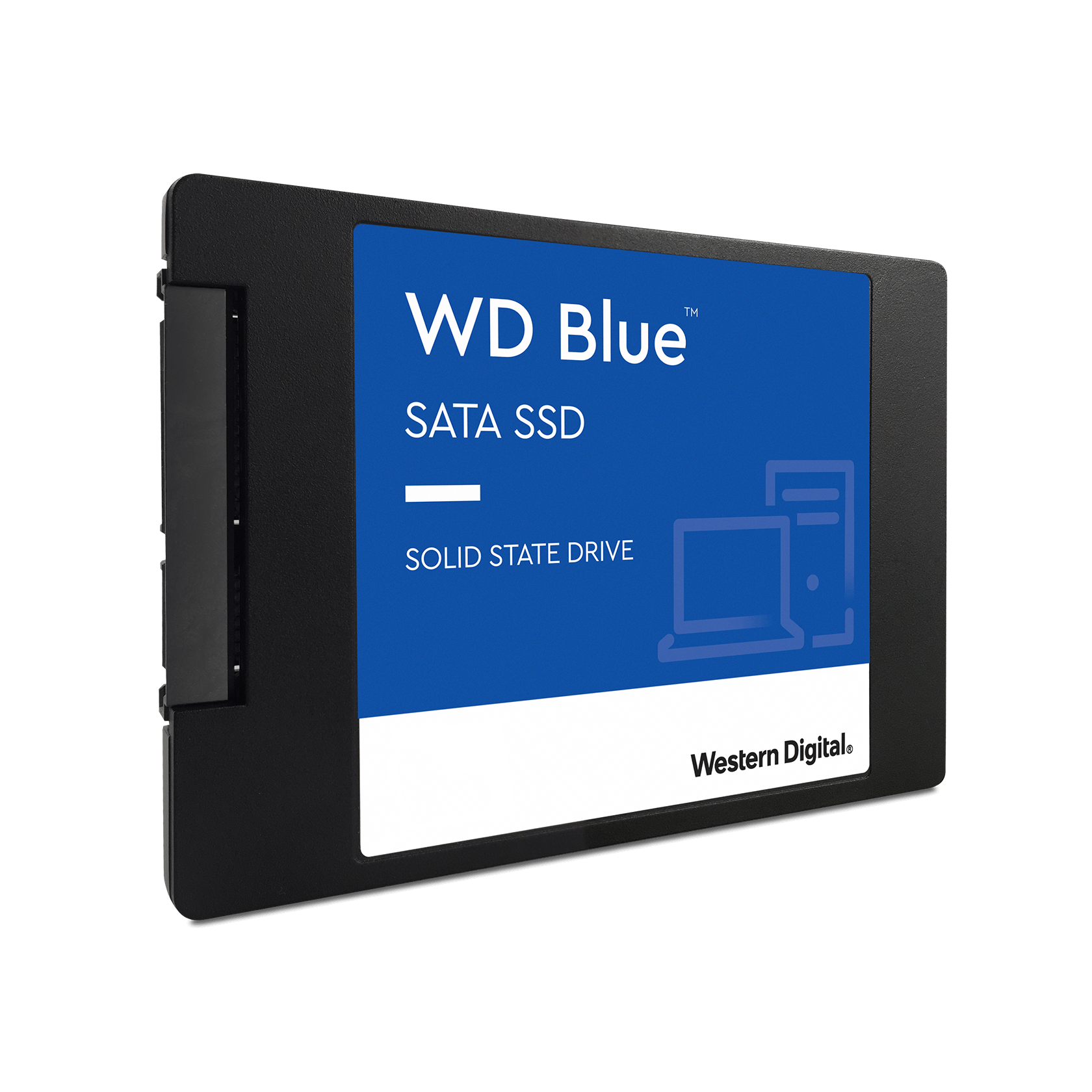 WD Blue SATA SSD 2.5”/7mm cased Right