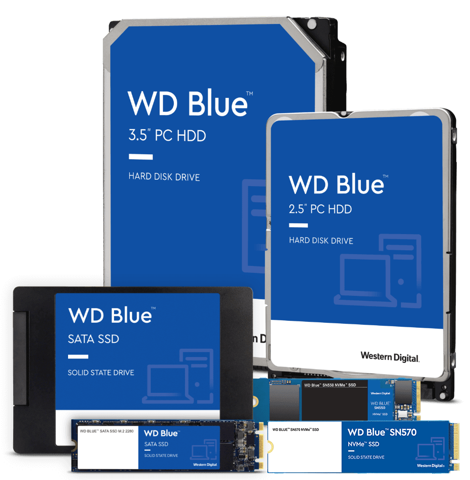 WD Blue™ SATA Internal SSD Hard Drive 2.5”/7mm cased